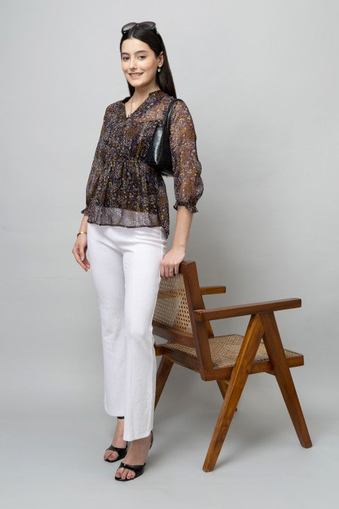 Cinched Waist Top