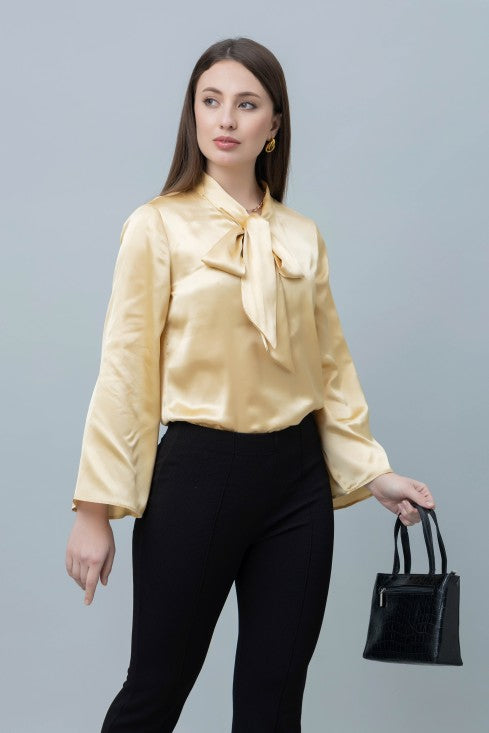 Women's Casual Satin Top