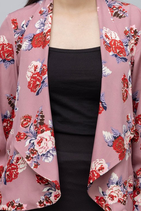 Floral Print Summer Blazer