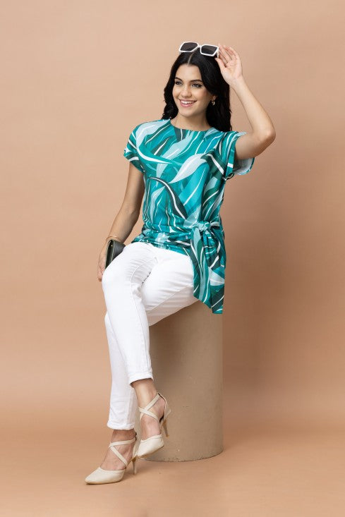 Side Tie-Up Casual Top