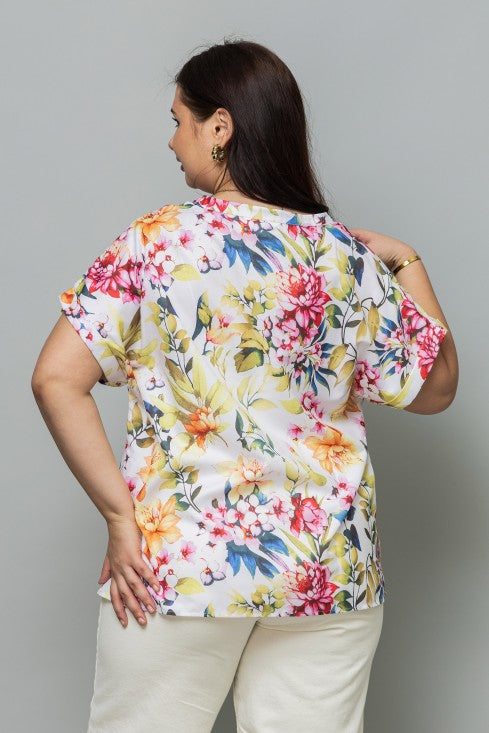 Front Open Band Collar Top