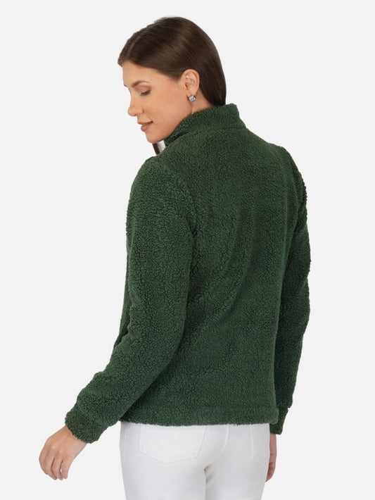 Yarn Fleece Zipper Jacket