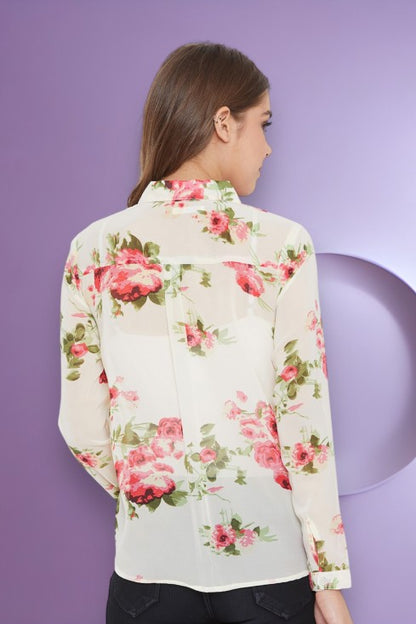 Floral Printed Casual Shirt