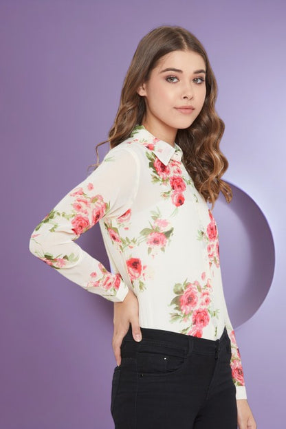 Floral Printed Casual Shirt