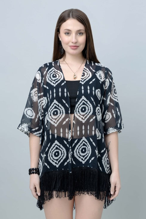 Abstract Print Kimono