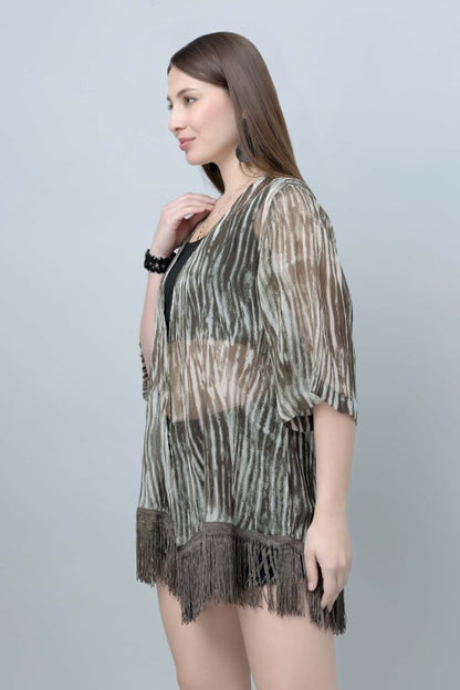 Abstract Print Kimono