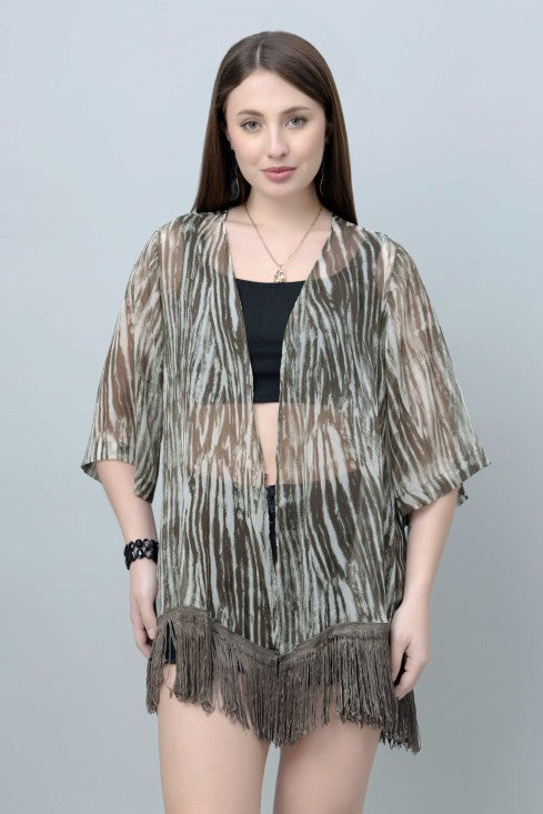 Abstract Print Kimono