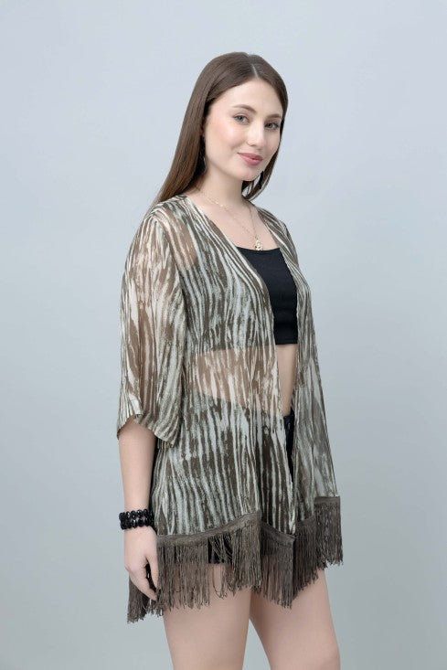 Abstract Print Kimono