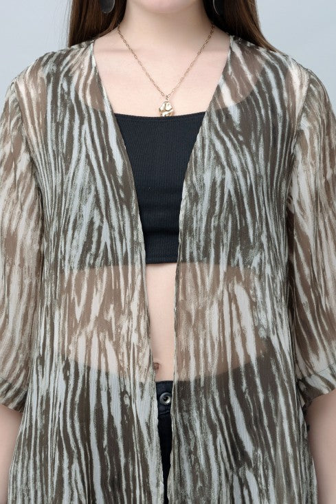 Abstract Print Kimono