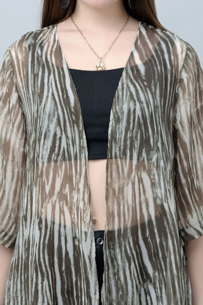 Abstract Print Kimono