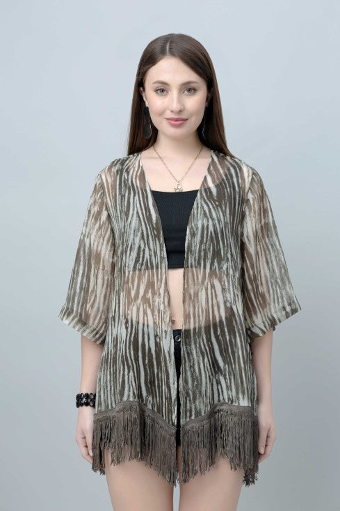 Abstract Print Kimono