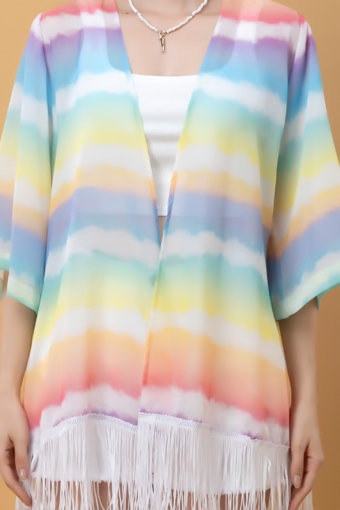 Ombre Kimono Style Shrug