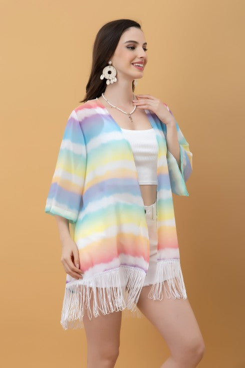 Ombre Kimono Style Shrug