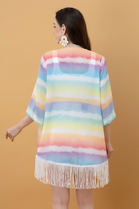 Ombre Kimono Style Shrug