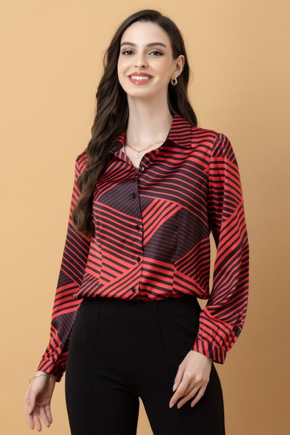 Geometric Print Classic Shirt