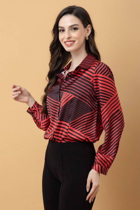 Geometric Print Classic Shirt