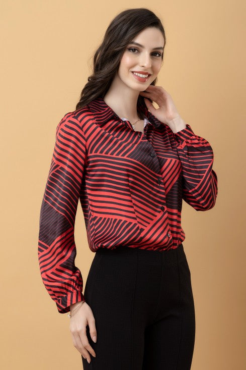 Geometric Print Classic Shirt