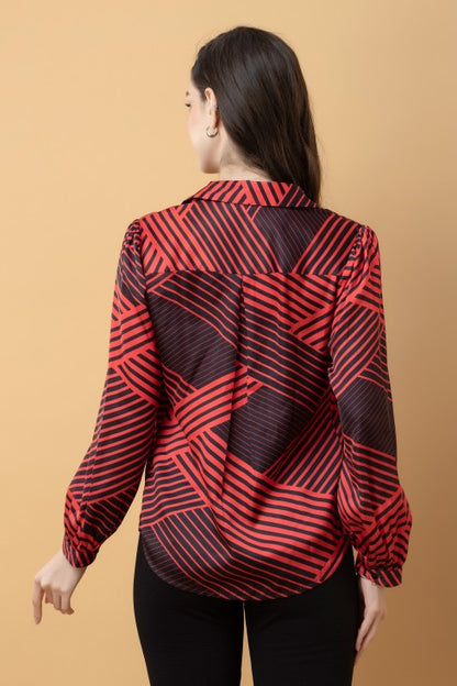 Geometric Print Classic Shirt