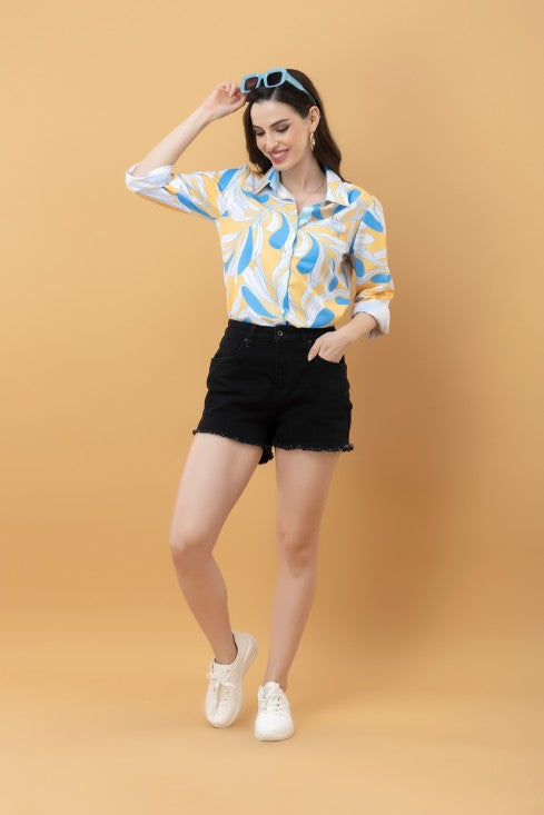 Casual Printed Rayon Shirt