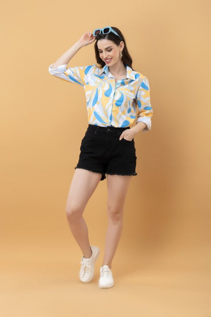 Casual Printed Rayon Shirt