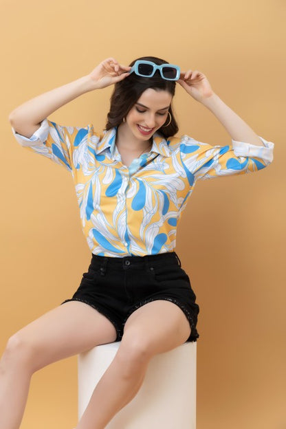 Casual Printed Rayon Shirt