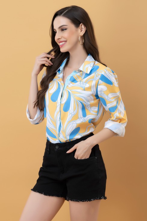 Casual Printed Rayon Shirt