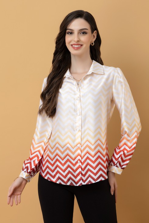 Ombre Satin Shirt
