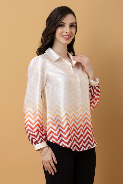 Ombre Satin Shirt