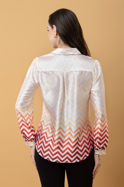 Ombre Satin Shirt