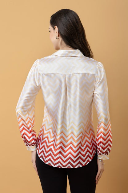 Ombre Satin Shirt