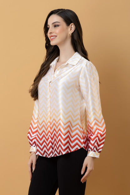 Ombre Satin Shirt