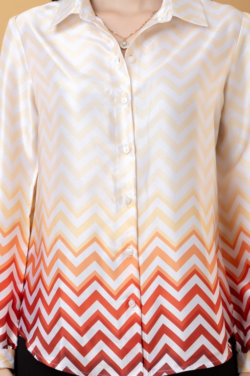 Ombre Satin Shirt