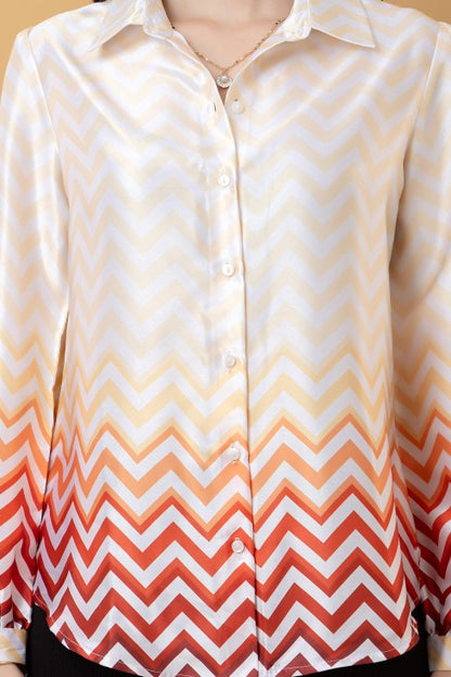 Ombre Satin Shirt