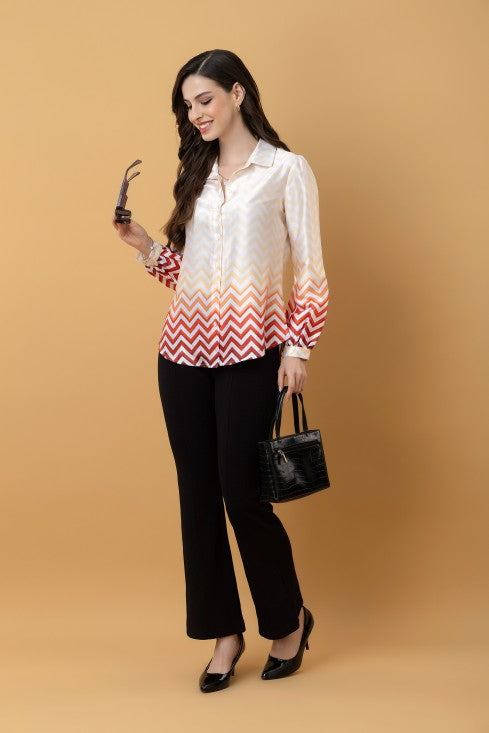 Ombre Satin Shirt