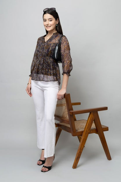 Cinched Waist Top