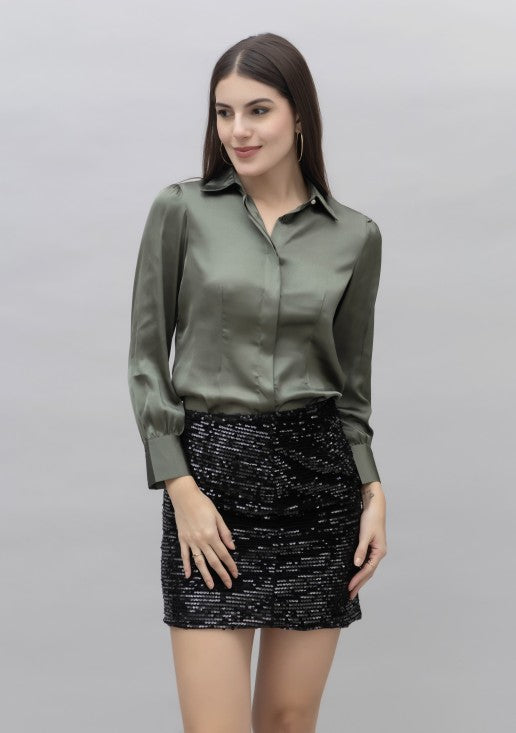 Satin Casual Shirt