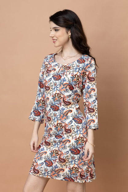 Paisley Print Dress