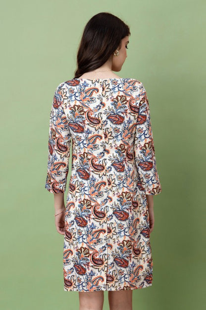 Paisley Print Dress