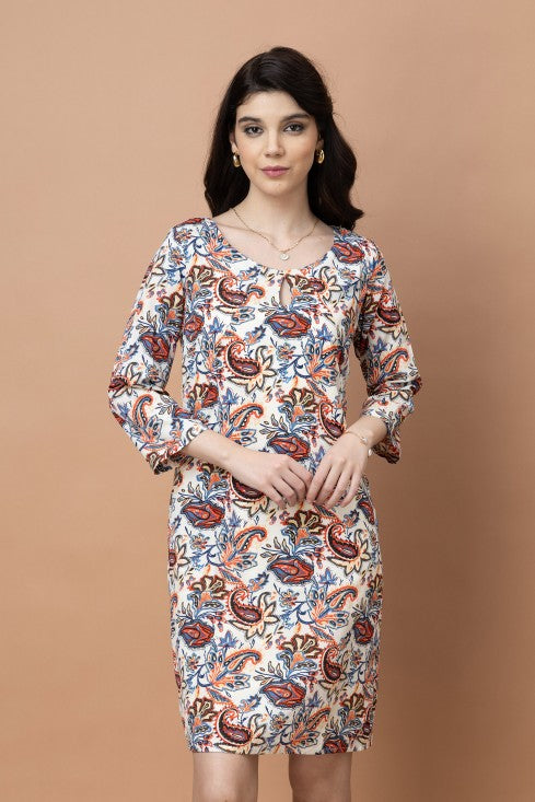 Paisley Print Dress