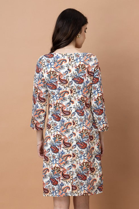 Paisley Print Dress