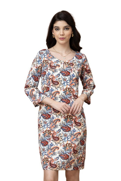 Paisley Print Dress