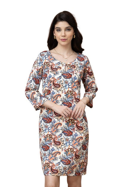 Paisley Print Dress