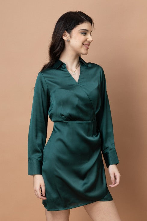 Satin Mini Dress