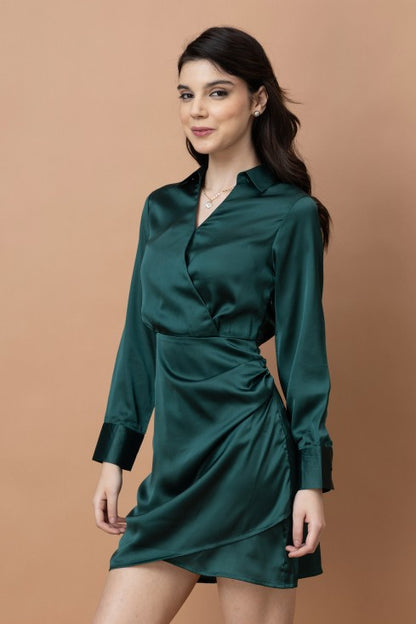 Satin Mini Dress