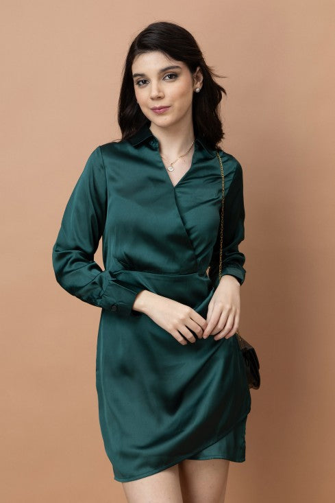Satin Mini Dress