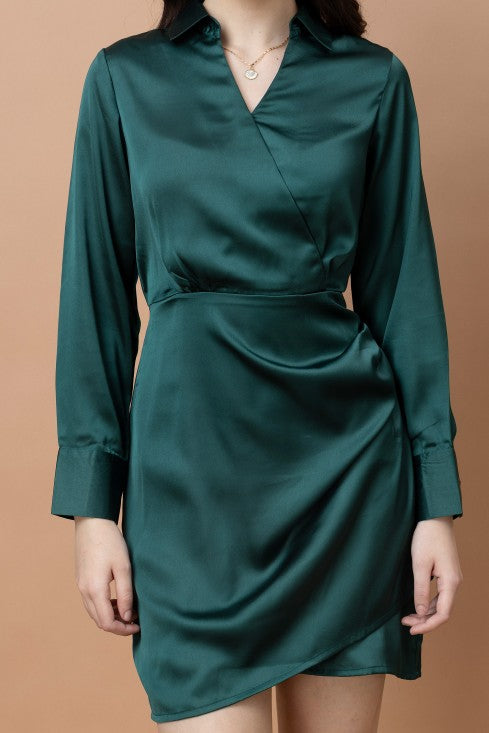 Satin Mini Dress