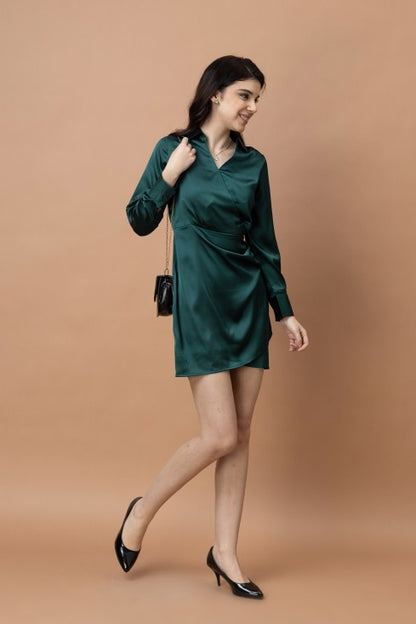 Satin Mini Dress