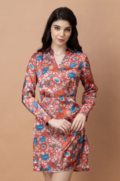 Satin Mini Dress