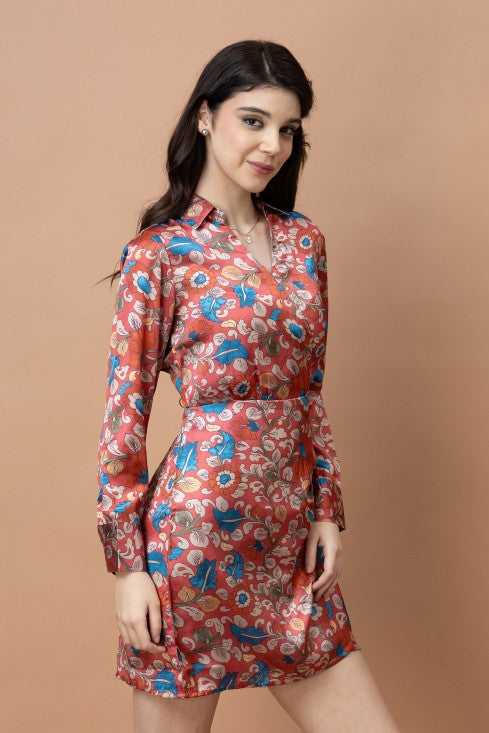 Satin Mini Dress