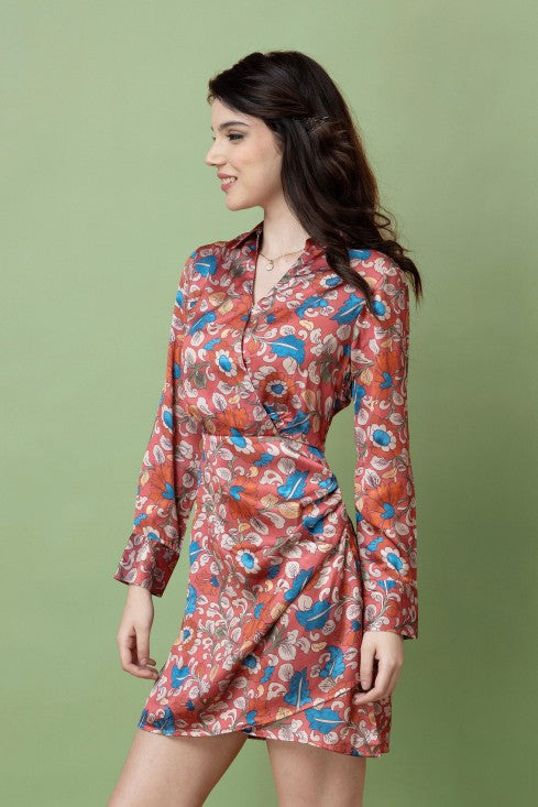 Satin Mini Dress